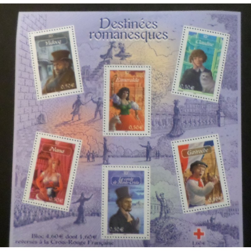 copy of FRANCE 2002 BLOC timbres 43 BERTRAND BF COEUR SAINT VALENTIN ART, neuf**, MNH