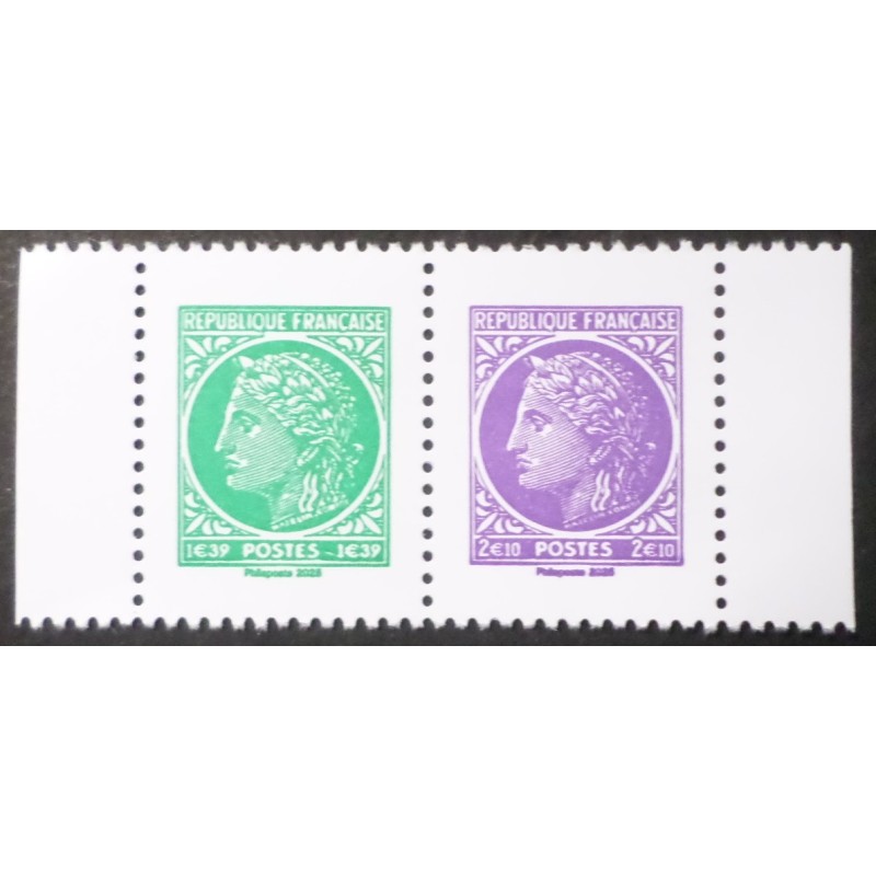 copy of FRANCE 2024 PAIRE VERTICALE les 2 timbres PASTEUR du CARNET 1924 neuf** MNH
