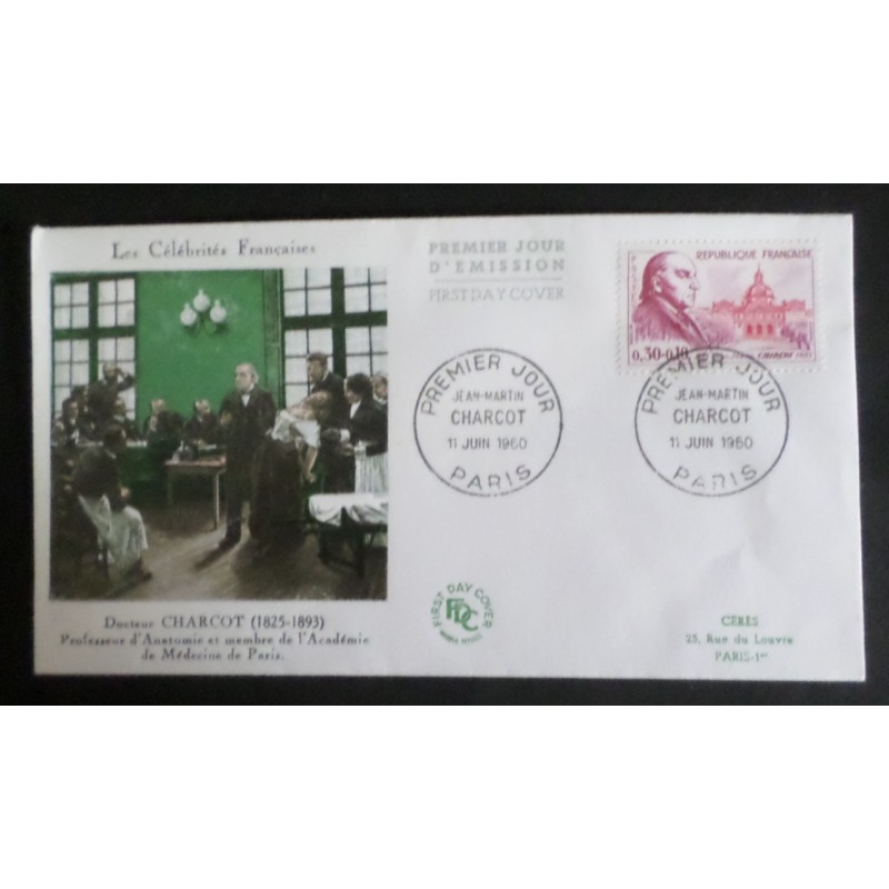 copy of FRANCE 1960 FDC 1° JOUR JOURNEE DU TIMBRE 1245 BATEAU POSE CABLE SOUS MARIN