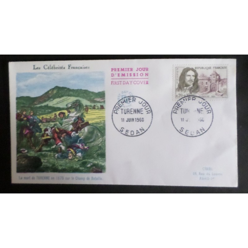 copy of FRANCE 1960 FDC 1° JOUR JOURNEE DU TIMBRE 1245 BATEAU POSE CABLE SOUS MARIN