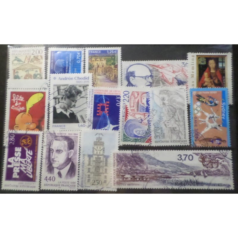FRANCE LOT timbres oblitérés EX ABJ