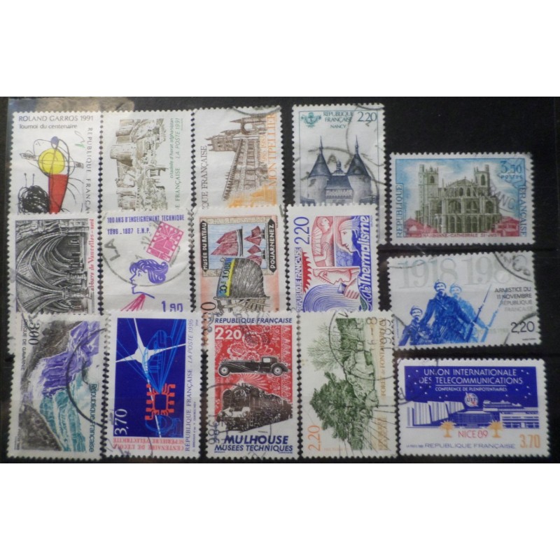 FRANCE LOT timbres oblitérés EX ABL