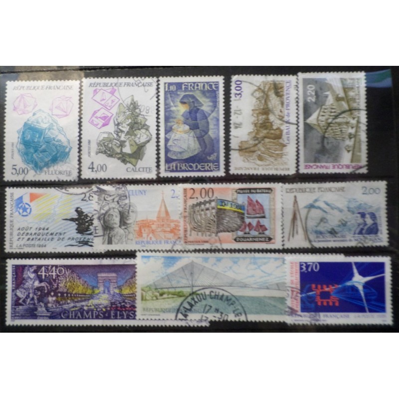 FRANCE LOT timbres oblitérés EX ABE