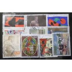 FRANCE LOT timbres TABLEAU...