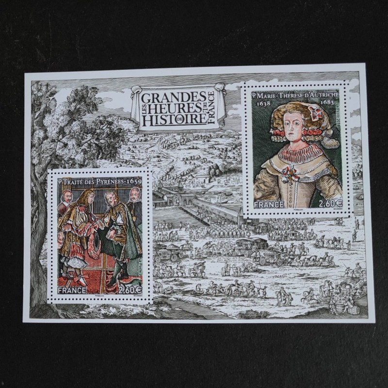 FRANCE 2018 BLOC TIMBRE F5236 GRANDES HEURES HISTOIRE PYRENEES ROIS neuf** MNH