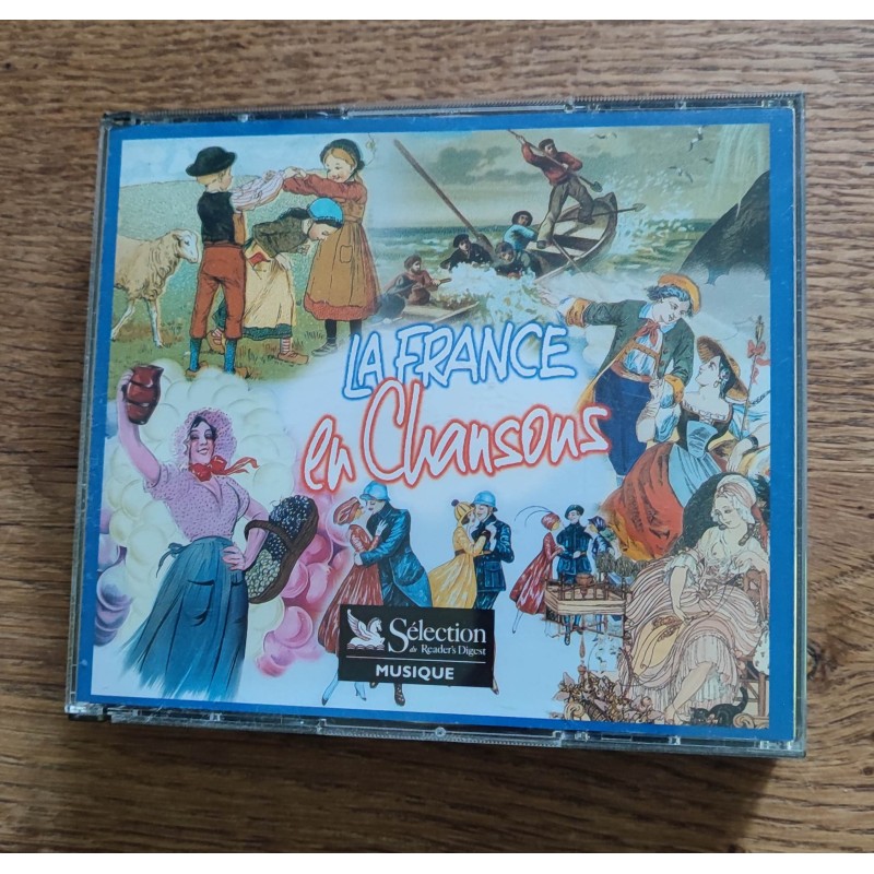 4 CD LA FRANCE EN CHANSONS MUSIQUE FRANCAISE occasion TB