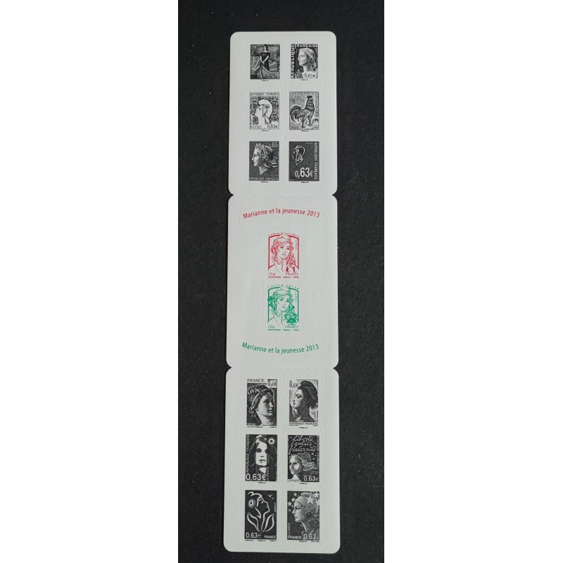 FRANCE 2013 CARNET MARIANNE 5° REPUBLIQUE BC913 TIMBRES AUTO ADHESIFS Neuf**MNH