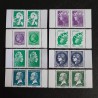 FRANCE LOT PAIRES timbres de CARNETS CERES MAZELIN MARIANNE ENGAGEE neuf** MNH