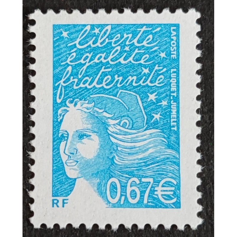 copy of FRANCE 2002 timbre 3458b type MARIANNE ROULETTE neuf** MNH
