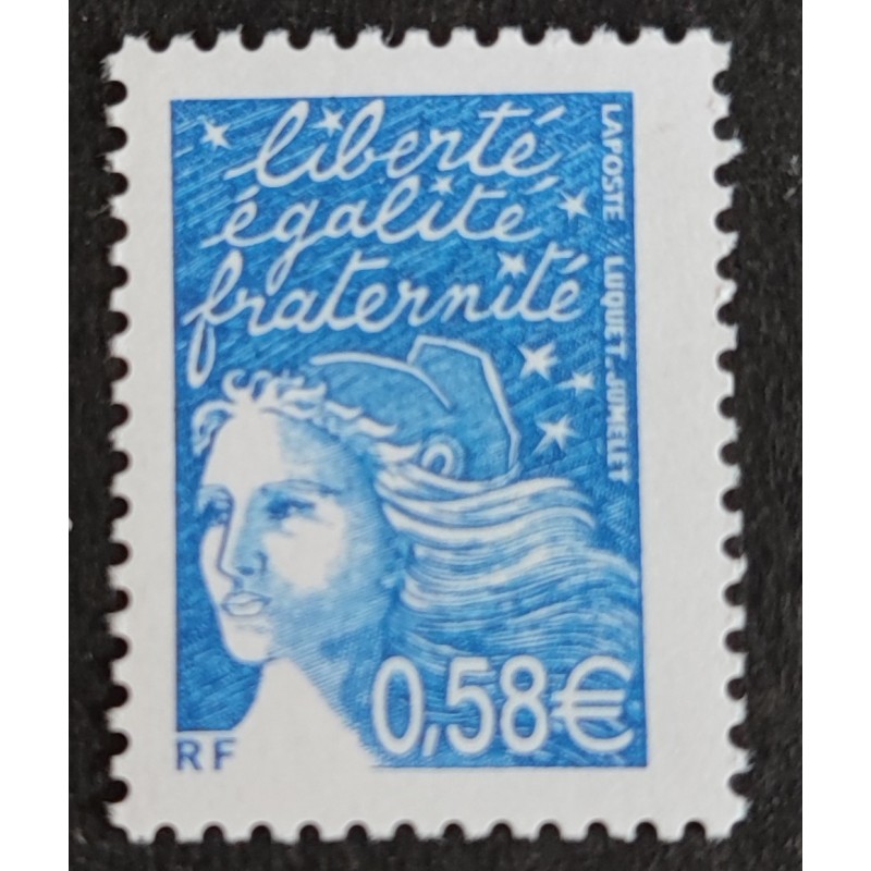 copy of FRANCE 2002 timbre 3458b type MARIANNE ROULETTE neuf** MNH