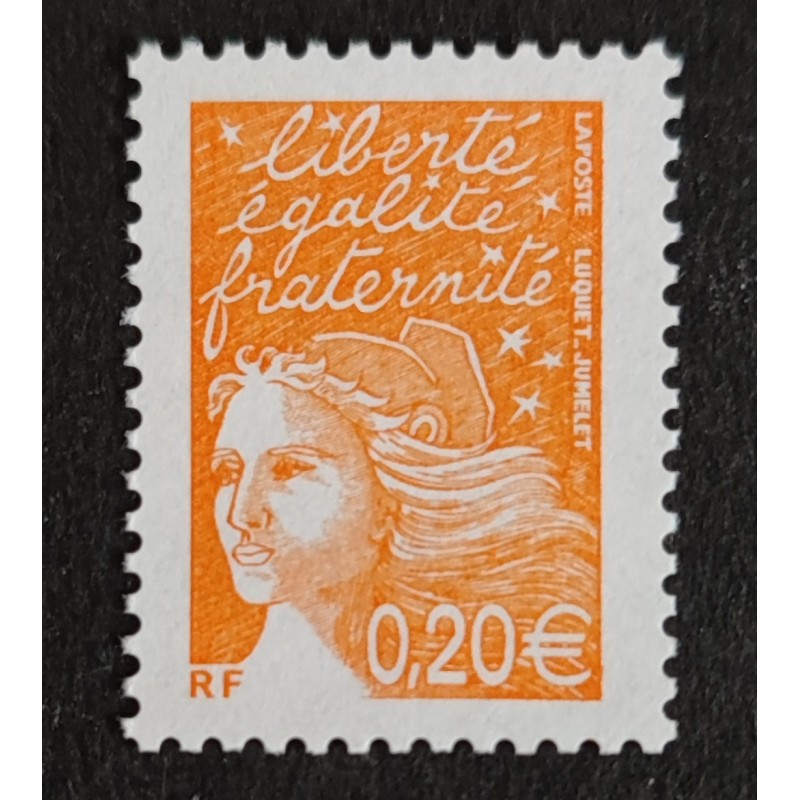 copy of FRANCE 2002 timbre 3458b type MARIANNE ROULETTE neuf** MNH