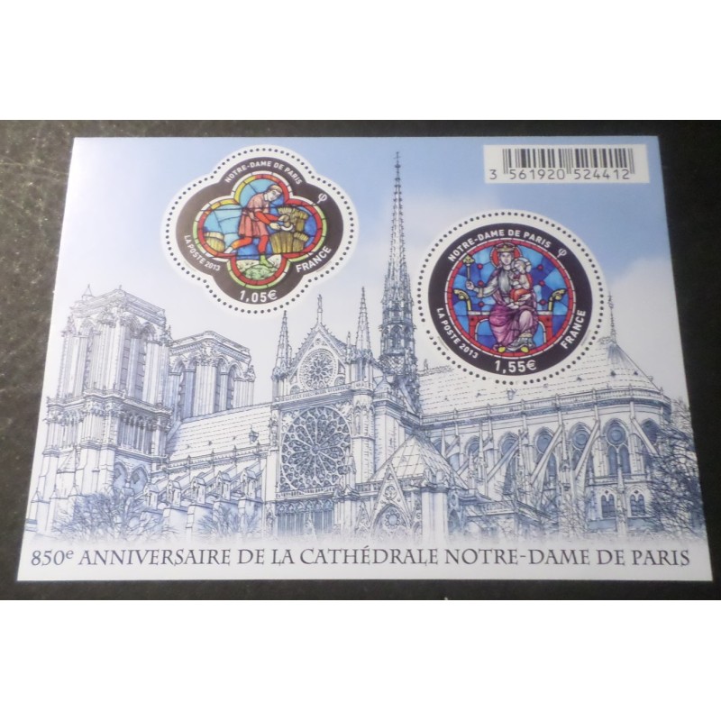 FRANCE 2013 BLOC FEUILLET TIMBRE F4714 CATHEDRALE NOTRE DAME PARIS neuf** MNH