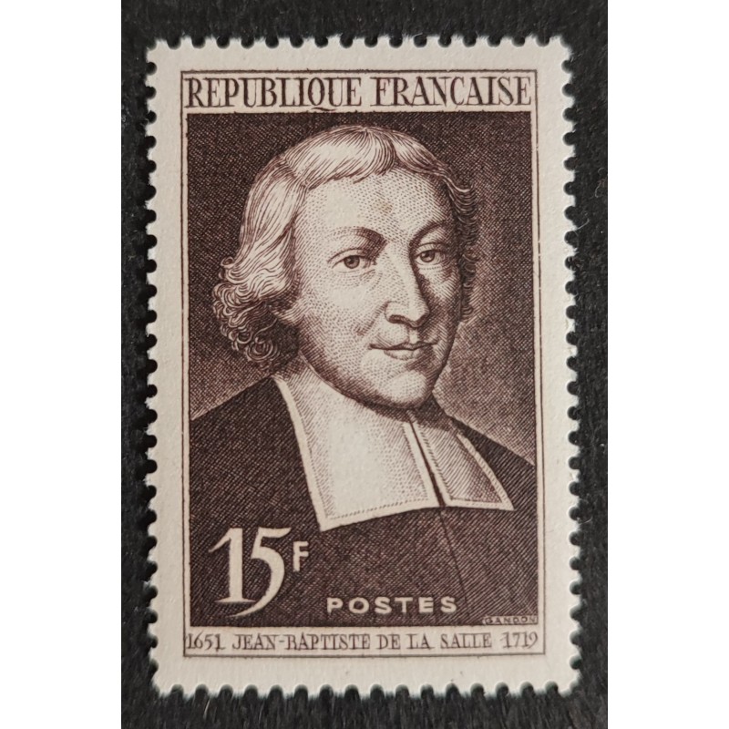 FRANCE 1951 TIMBRE 882 JB DE LA SALLE neuf** VF MNH STAMP
