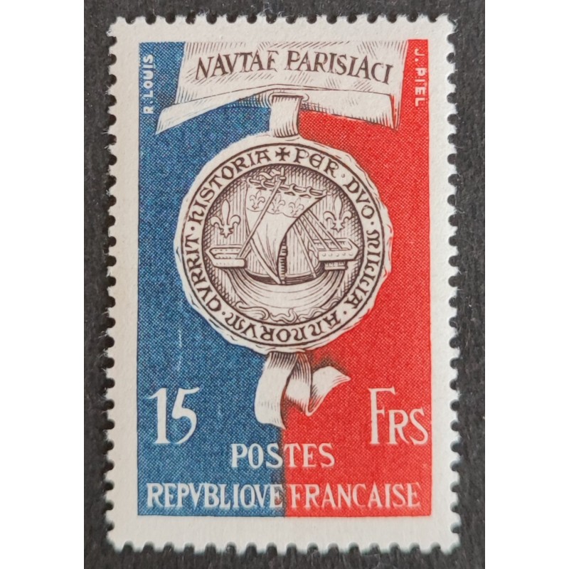 FRANCE 1951 TIMBRE 906 SCEAU DES BATELIERS BIMILLENAIRE neuf** VF MNH STAMP