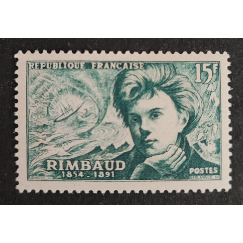 FRANCE 1951 TIMBRE 910 POETE SYMBOLISTE ARTHUR RIMBAUD neuf** VF MNH STAMP