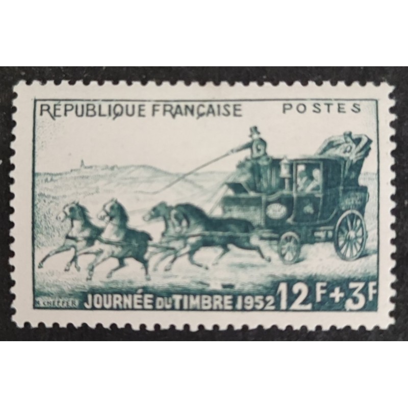 FRANCE 1952 TIMBRE 919 JOURNEE DU TIMBRE neuf** VF MNH STAMP