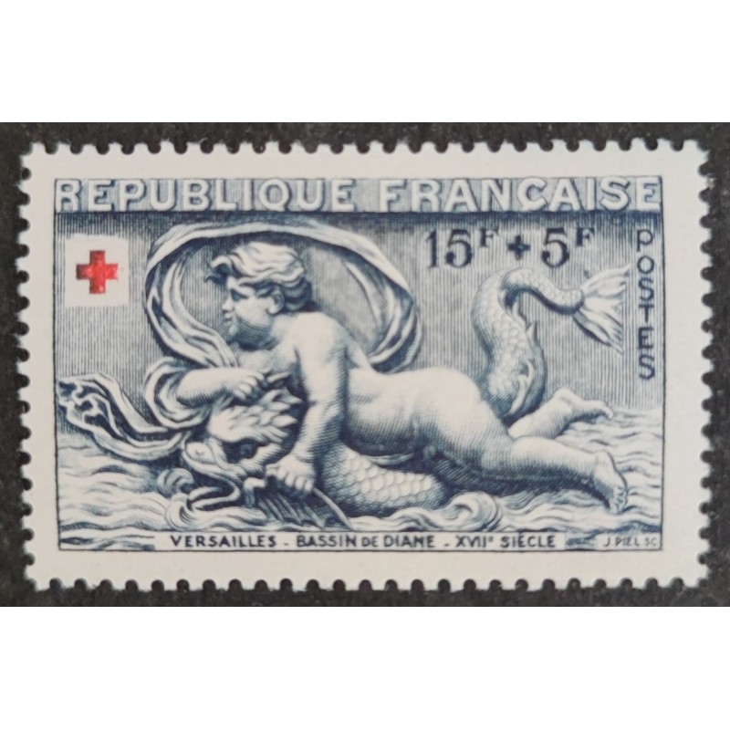 FRANCE 1952 TIMBRE 938 CROIX ROUGE BASSIN DE DIANE neuf** VF MNH STAMP