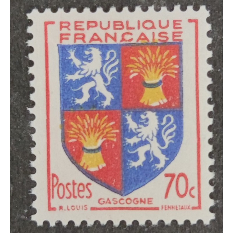 FRANCE 1953 TIMBRE 958 ARMOIRIES DE PROVINCES GASCOGNE neuf** VF MNH STAMP