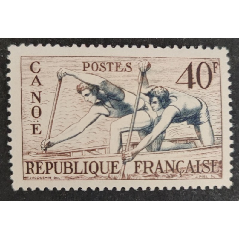 FRANCE 1953 TIMBRE 963 CANOE SPORT neuf** VF MNH STAMP