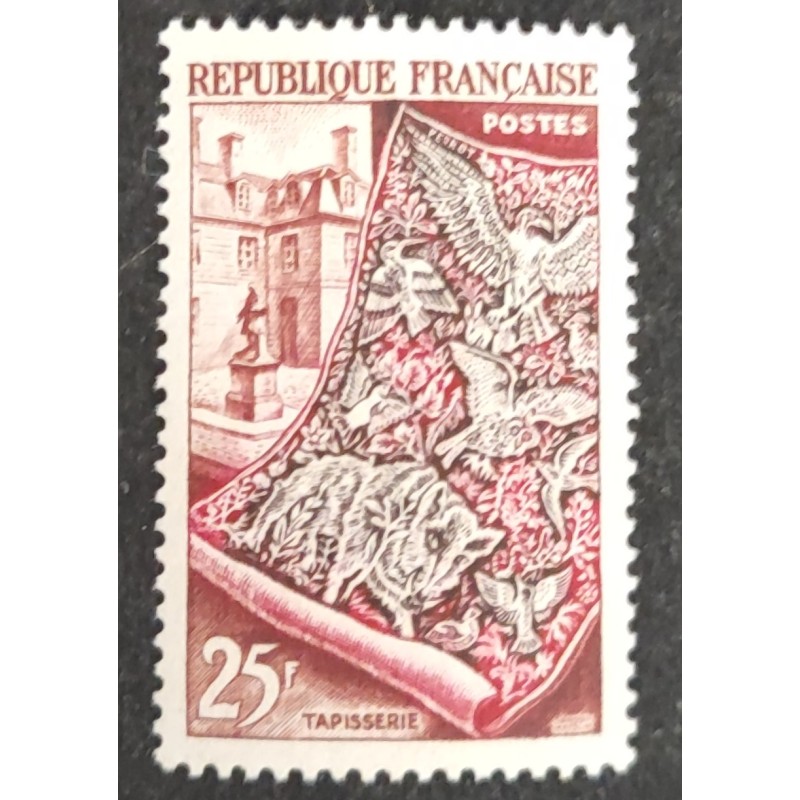 FRANCE 1954 TIMBRE 970 PRODUCTIONS DE LUXE TAPISSERIE ART neuf** VF MNH STAMP