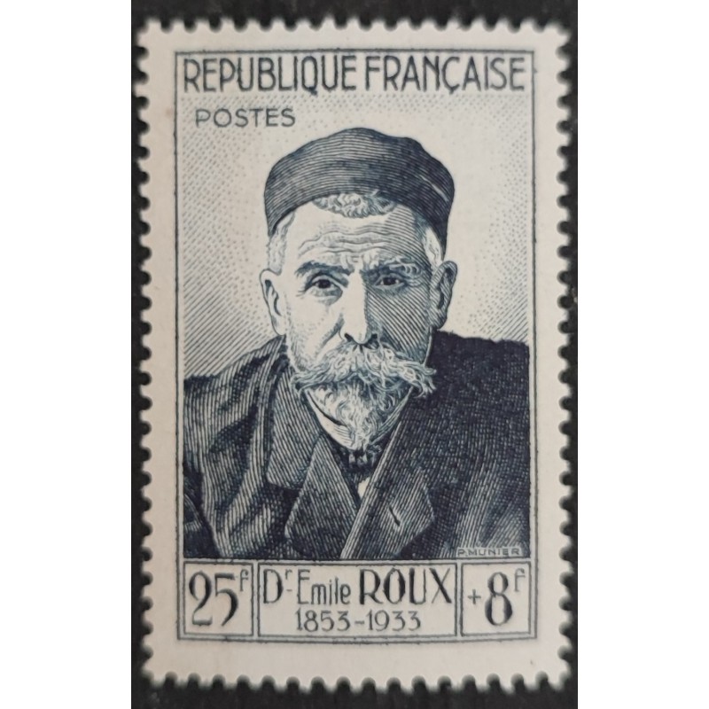 FRANCE 1954 TIMBRE 993 DOCTEUR EMILE ROUX CELEBRITE neuf** VF MNH STAMP