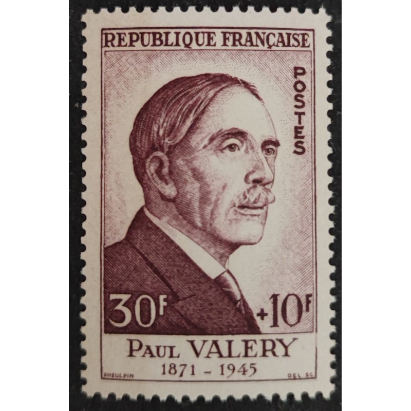 FRANCE 1954 TIMBRE 994 PAUL VALERY POETE ECRIVAIN CELEBRITE neuf** VF MNH STAMP