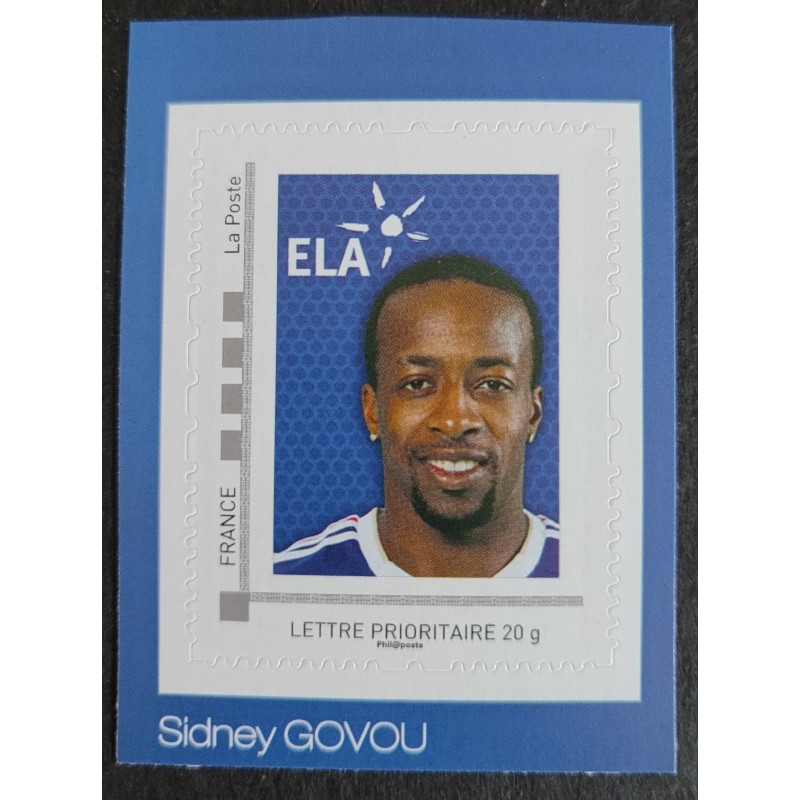 copy of FRANCE 2010 timbre COLLECTOR SQUILLACI FOOTBALL SPORT ADHESIF neuf** MNH STAMP