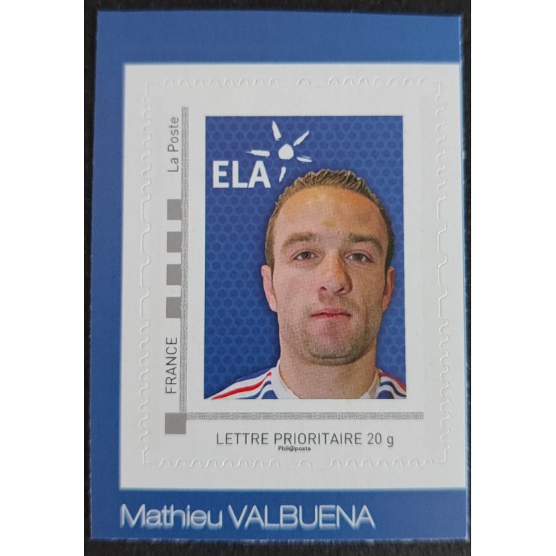 copy of FRANCE 2010 timbre COLLECTOR SQUILLACI FOOTBALL SPORT ADHESIF neuf** MNH STAMP