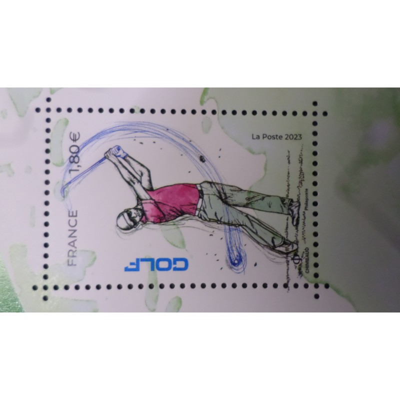 GOLF SPORTS FRANCE 2023, COULEUR PASSION, timbre neuf**, VF MNH STAMP