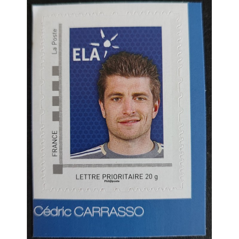 FRANCE 2010 timbre COLLECTOR CARRASSO FOOTBALL SPORT ADHESIF neuf** MNH STAMP
