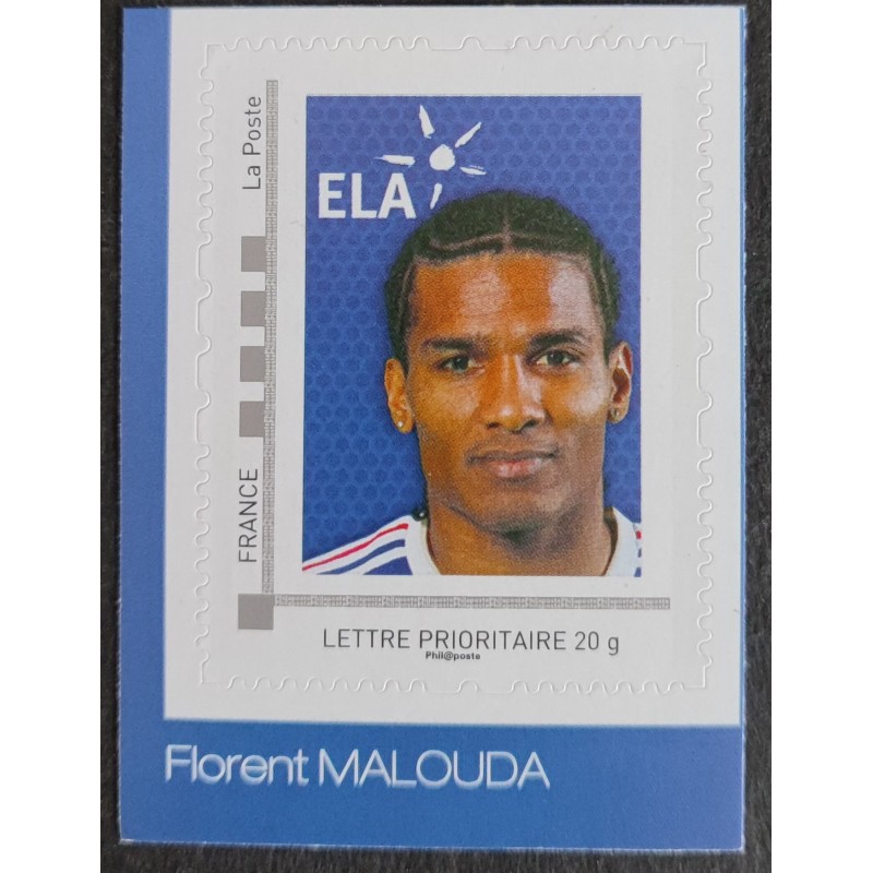 FRANCE 2010 timbre COLLECTOR MALOUDA FOOTBALL SPORT ADHESIF neuf** MNH STAMP