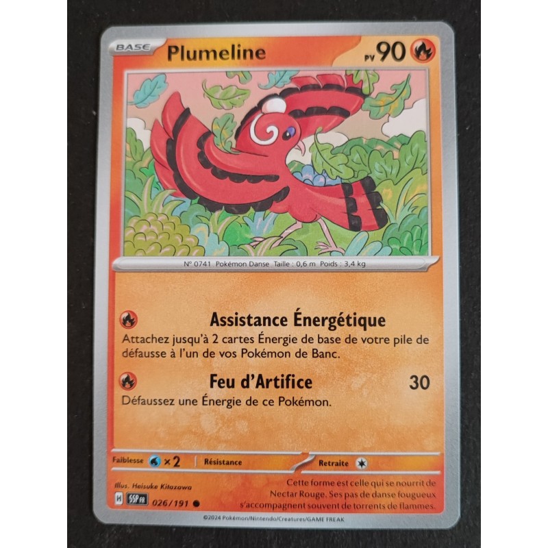 PLUMELINE 90pv 026/191 Carte Pokémon CARD FR Neuve