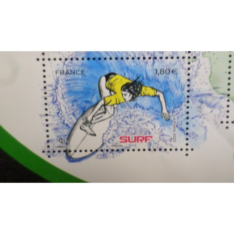 SURF SPORTS FRANCE 2023, COULEUR PASSION, timbre neuf**, VF MNH STAMP