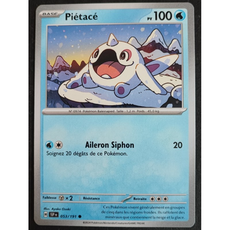 PIETACE AILERON SIPHON 100pv 053/191 Carte Pokémon CARD FR Neuve
