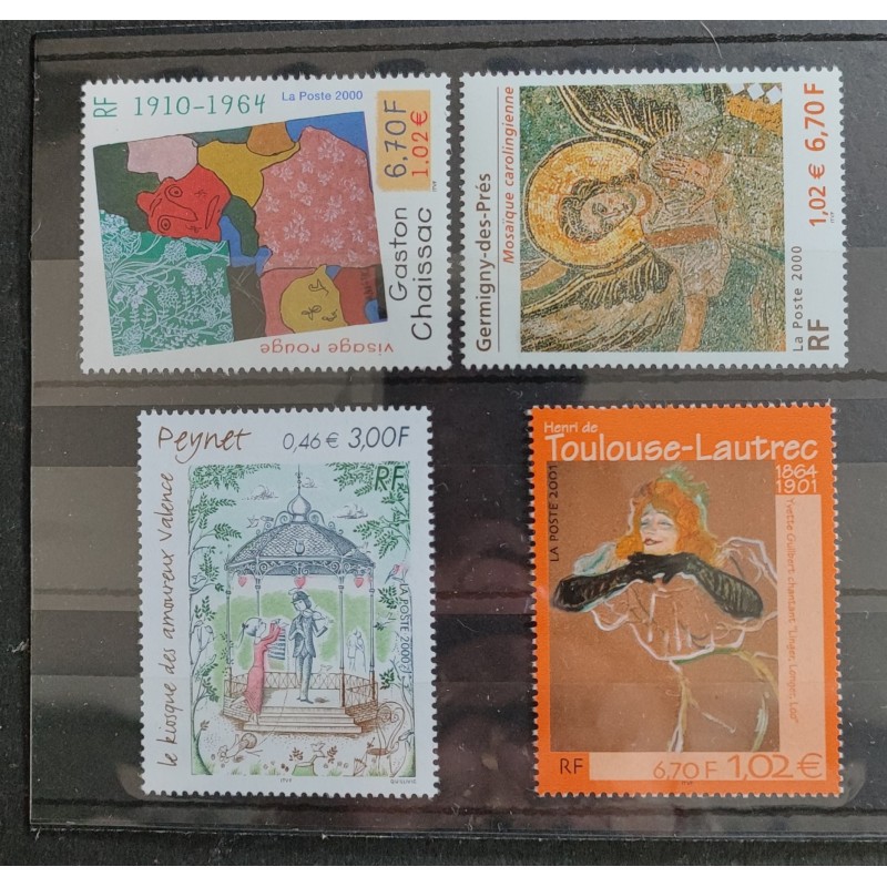 FRANCE LOT TIMBRES ART TABLEAUX années 2000 neufs** VF MNH STAMPS