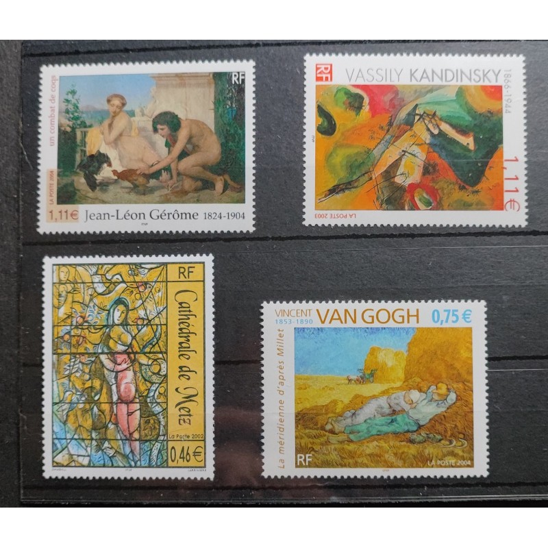 copy of FRANCE LOT TIMBRES ART TABLEAUX années 2000 neufs** VF MNH STAMPS