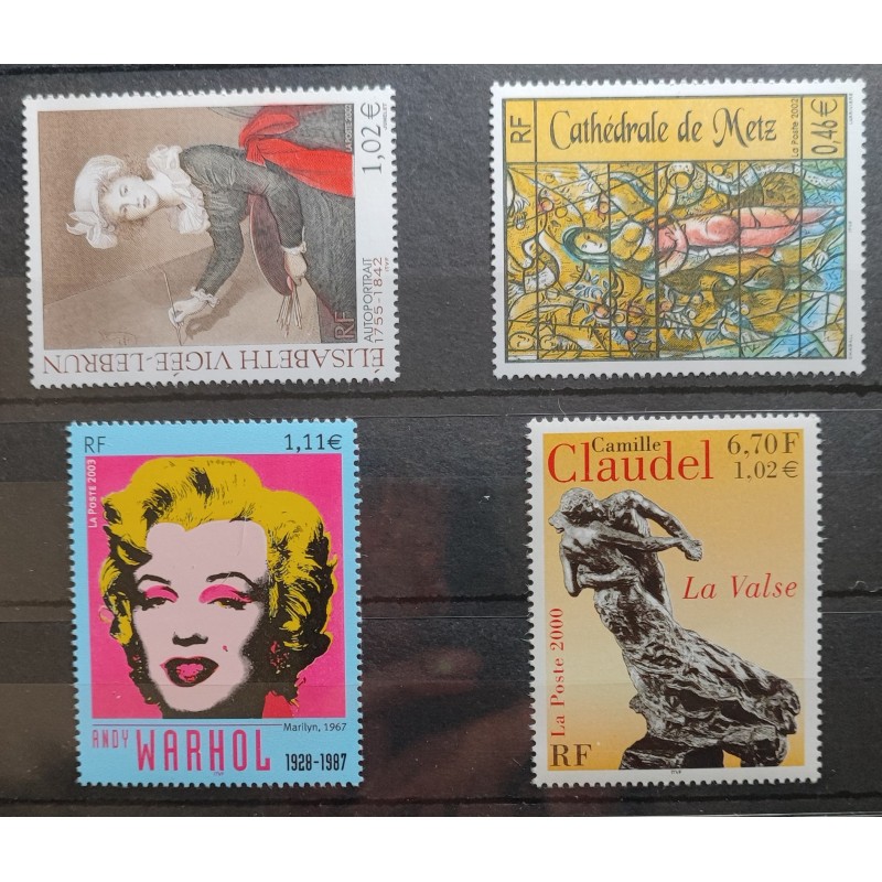 copy of FRANCE LOT TIMBRES ART TABLEAUX années 2000 neufs** VF MNH STAMPS