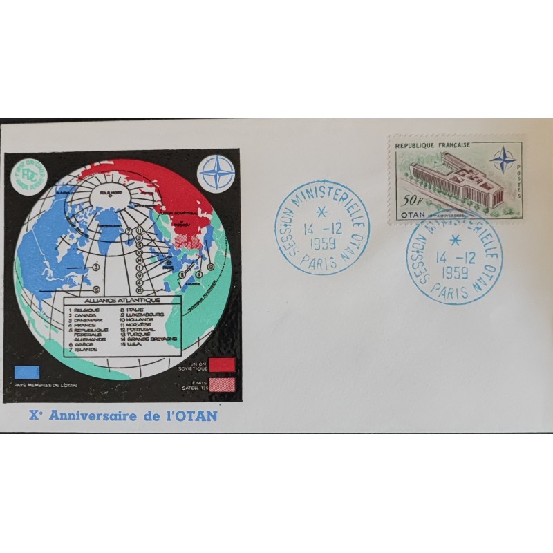 copy of FRANCE 1960 FDC 1° JOUR JOURNEE DU TIMBRE 1245 BATEAU POSE CABLE SOUS MARIN