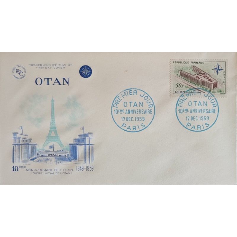 copy of FRANCE 1960 FDC 1° JOUR JOURNEE DU TIMBRE 1245 BATEAU POSE CABLE SOUS MARIN