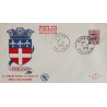 copy of FRANCE 1960 FDC 1° JOUR JOURNEE DU TIMBRE 1245 BATEAU POSE CABLE SOUS MARIN