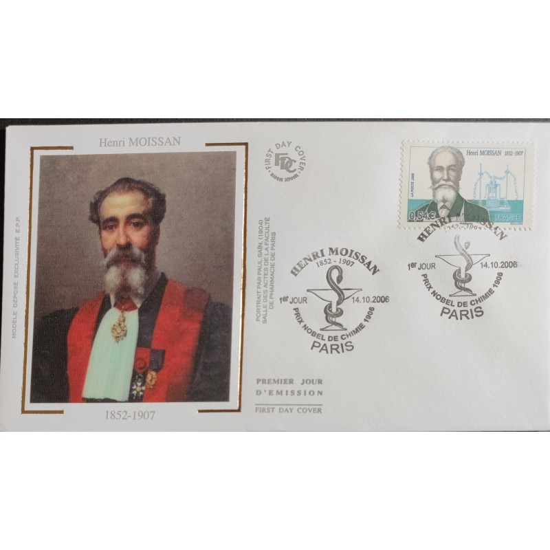 FRANCE 2006 FDC 1° JOUR  TIMBRE 3975 PERSONNALITE MOISSAN CHIMISTE PHARMACIEN