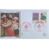 FRANCE 2007 FDC 1° JOUR 2 TIMBRES 4125 4126 CROIX ROUGE PEINTURES