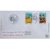 FRANCE 2007 FDC 1° JOUR 2 TIMBRES 4051 ET 4054 CELEBRITES BD TINTIN ET MILOU