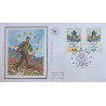 FRANCE 2003 FDC 1° JOUR 2 TIMBRES DE SERVICE 126 ET 127 CONSEIL EUROPE UNGERER