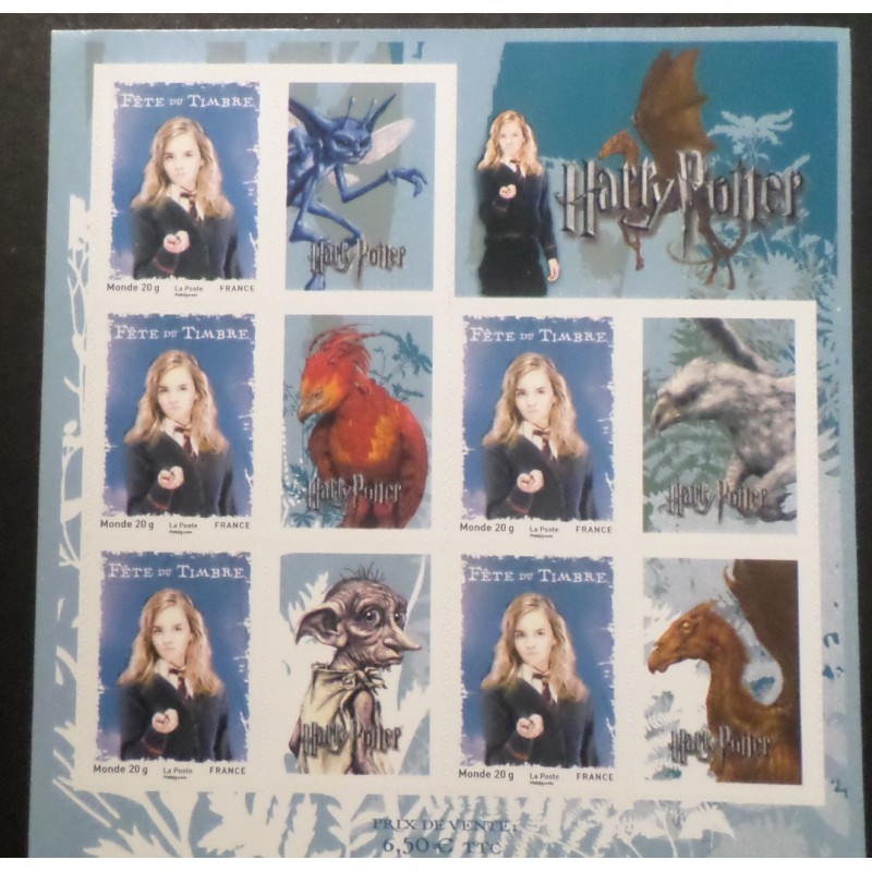 FRANCE 2007 FEUILLET TIMBRES F116 HERMIONE HARRY POTTER AUTOADHESIFS neuf** MNH