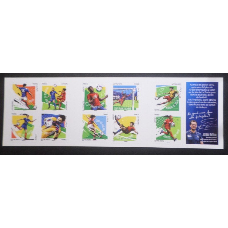 FOOTBALL EURO 2016 FRANCE CARNET TIMBRES AUTOADHESIFS BC1278 neuf** MNH