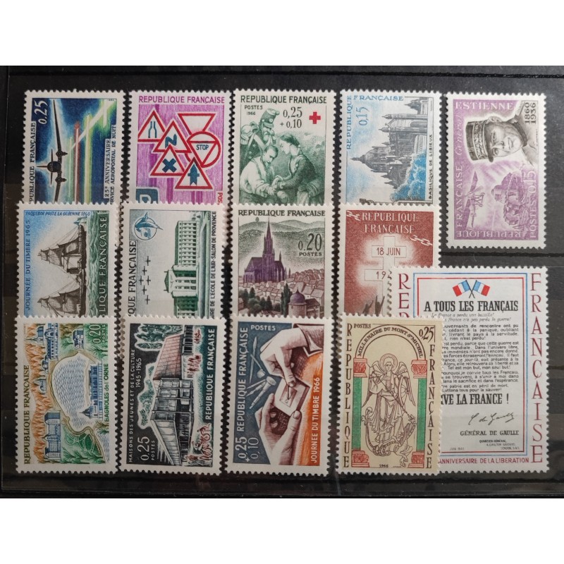 FRANCE LOT TIMBRES ANNEES '60 neufs** LUXE MNH STAMPS J006