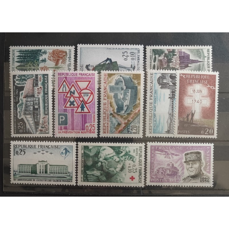 FRANCE LOT TIMBRES ANNEES '60 neufs** LUXE MNH STAMPS J009