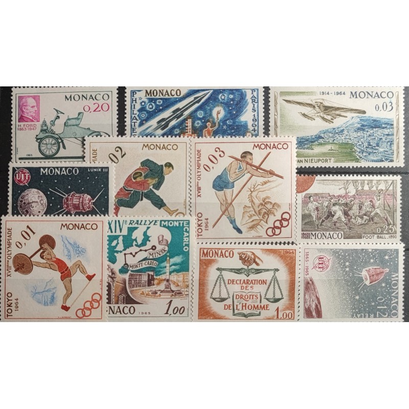 copy of MONACO LOT TIMBRES ANNEES '60 neufs** LUXE MNH STAMPS J012