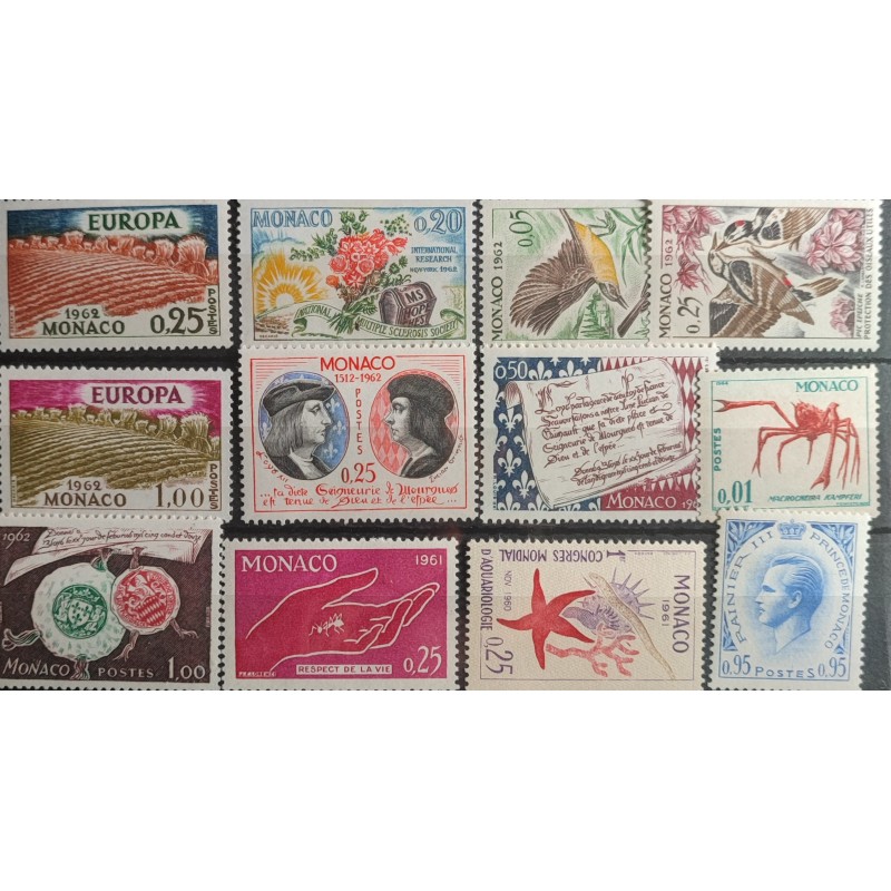 copy of MONACO LOT TIMBRES ANNEES '60 neufs** LUXE MNH STAMPS J012
